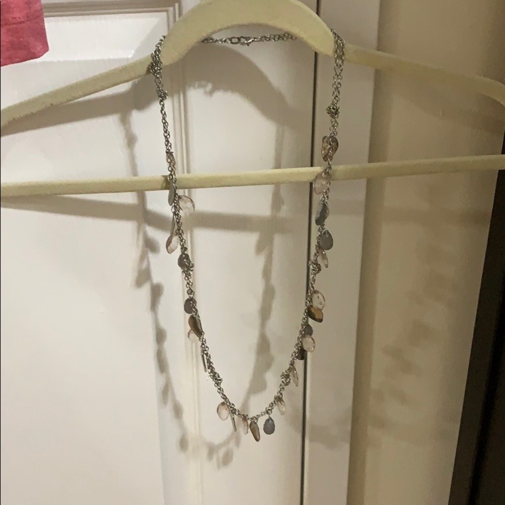 Loft Silver and Grey Long Necklace